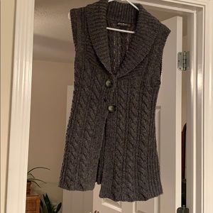 Eddie Bauer Gray Wool Vest